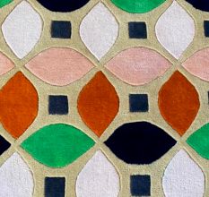 Hand Tufted Wool Geometric Rug